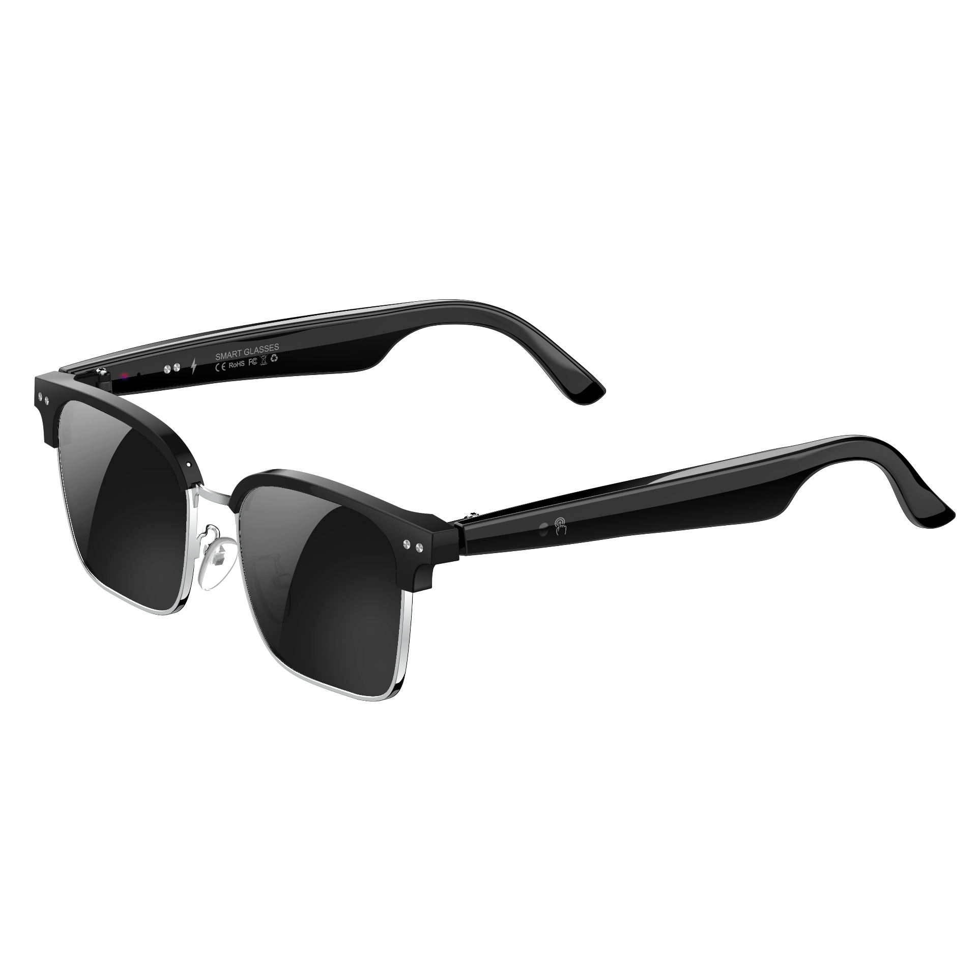 W100D AI-Enhanced Wireless Smart Glasses featuring Live Translation and Sophisticated Capabilities