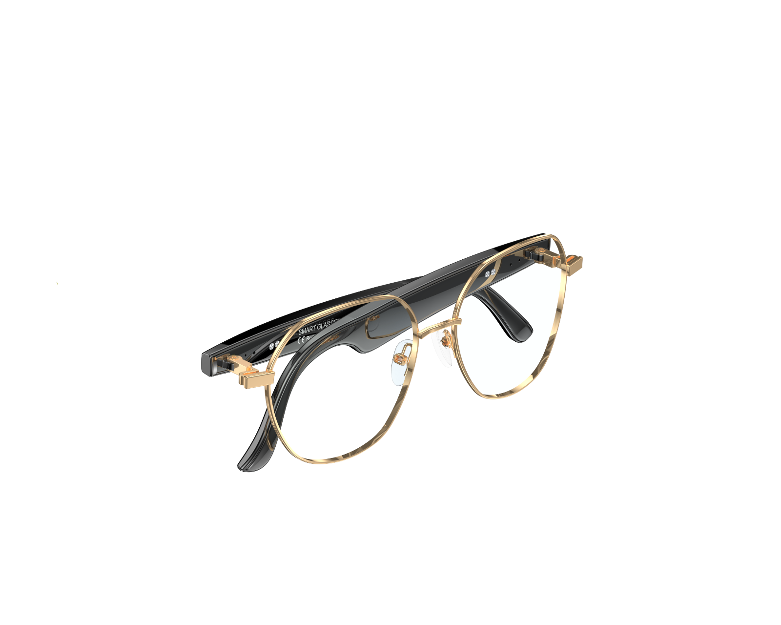 W100B AI Bluetooth Audio Call Fashion Smart Glasses with Real-Time Translation, Voice Notes, and Smart Features