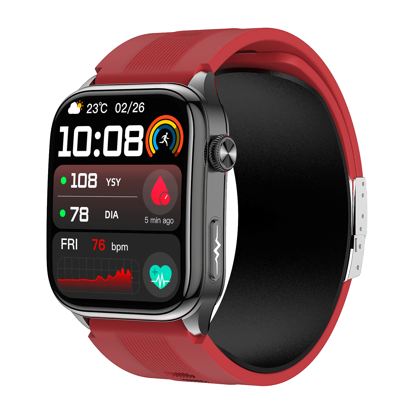 S101 Smart Health Watch: Advanced AI ECG Analysis, Medical-Grade Sensors, Proactive Health Butler