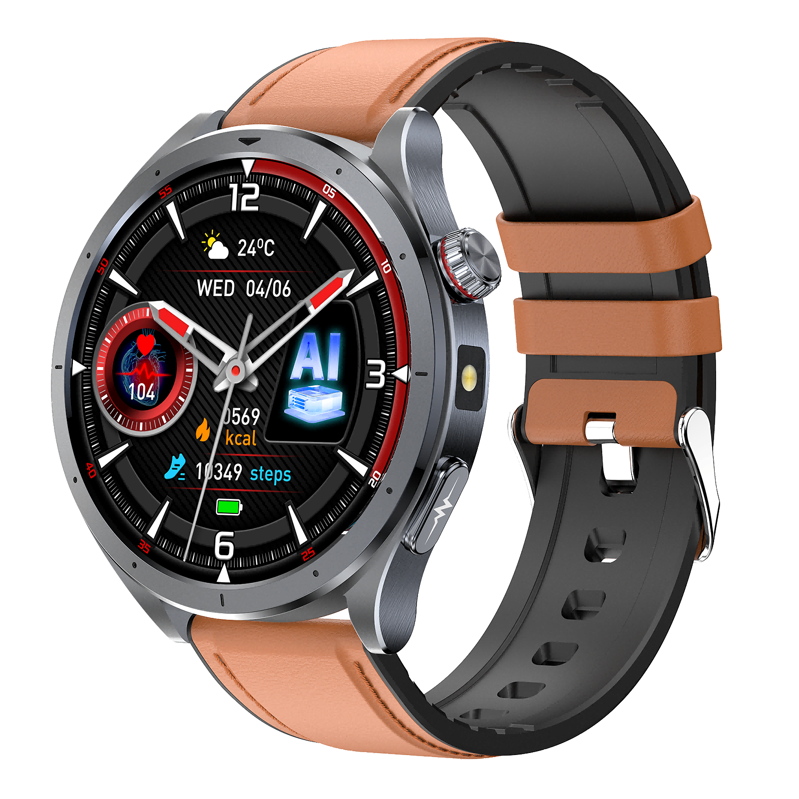 ET472 Smart Health Watch: Advanced AI ECG Analysis, Medical-Grade Sensors, Proactive Health Butler