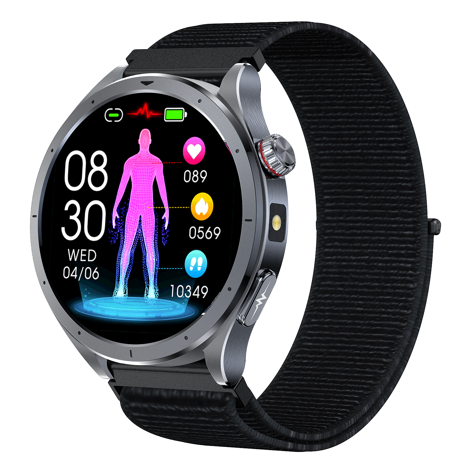 ET472 Smart Health Watch: Advanced AI ECG Analysis, Medical-Grade Sensors, Proactive Health Butler