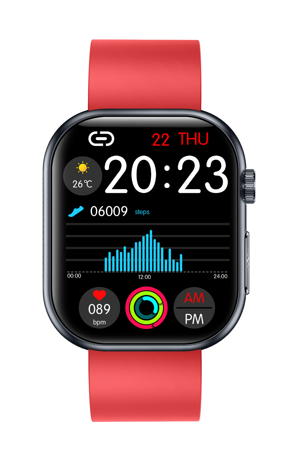 2025 2.06" AMOLED Smartwatch - Rotary Crown, Dual BT Calling, Live Blood-O2, 115 Sports, Metal Body, Marathon Battery