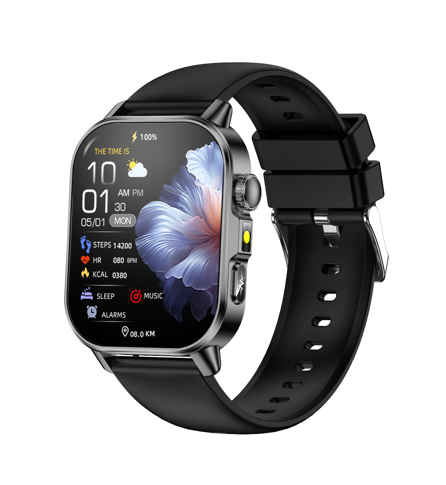 GPS Outdoor Watch 5-Satellite Nav | Altimeter Barometer Compass | 1ATM/IP68 128 Sport Modes | SpO2 BP HR | AI Dial Voice