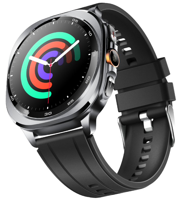 TS500 Outdoor GPS Sports Smart Watch, 2.01" TFT Touch Screen, 1ATM Waterproof Bluetooth Calling Watch, 6-Satellite Positioning with Altimeter Barometer Compass, Flashlight, 120+ Sports Modes, Heart Rate Blood Pressure Blood Oxygen Sleep Monitor